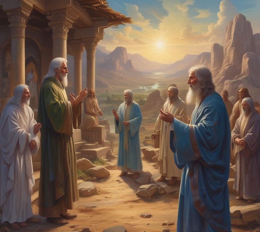 Portrait of Andrew, one of the twelve disciples of Jesus Christ, known as the first called disciple.