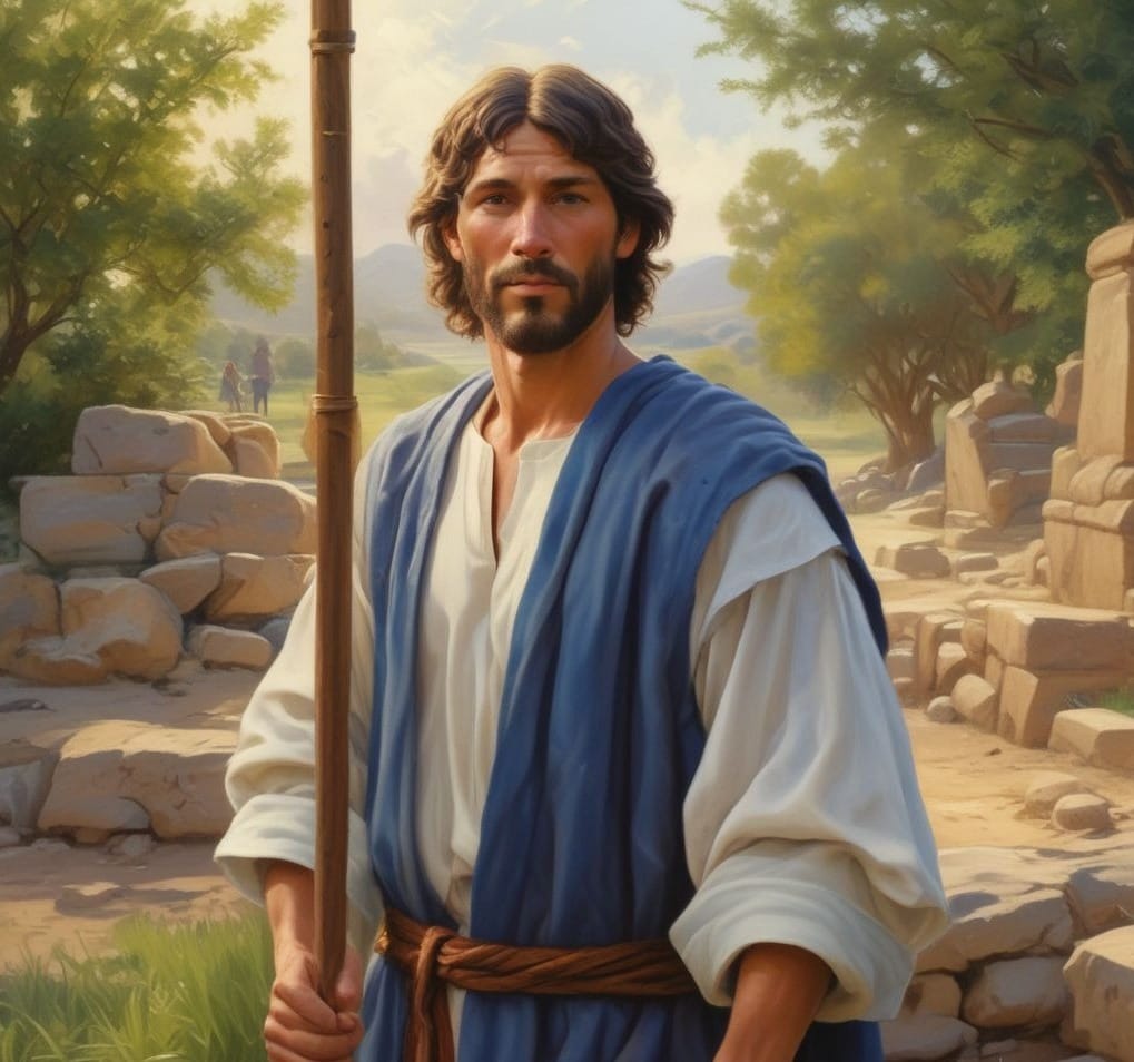 Portrait of James, son of Alphaeus, one of the twelve disciples of Jesus Christ, known for his quiet dedication to the Gospel.